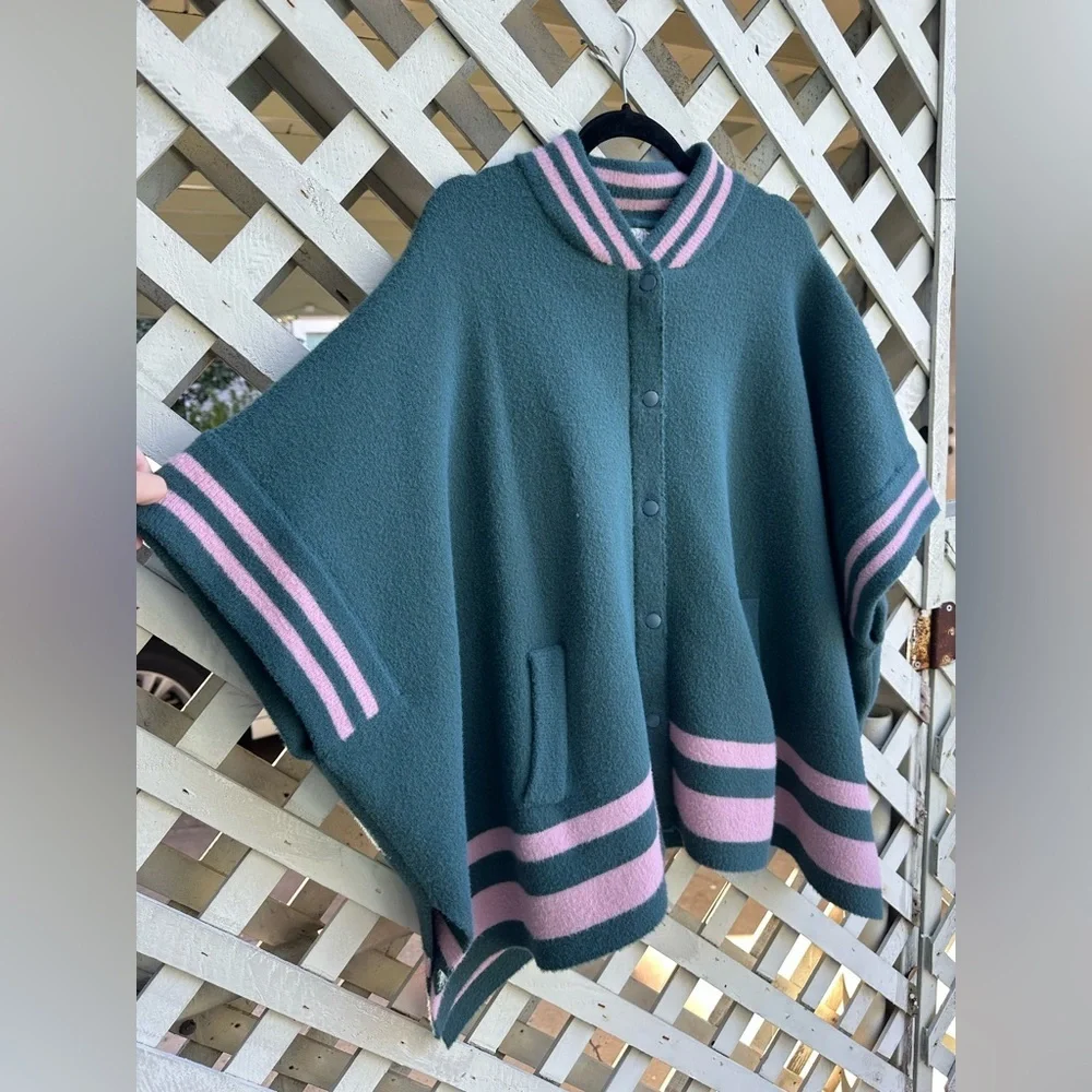 Free people Pep Rally Stripe Poncho